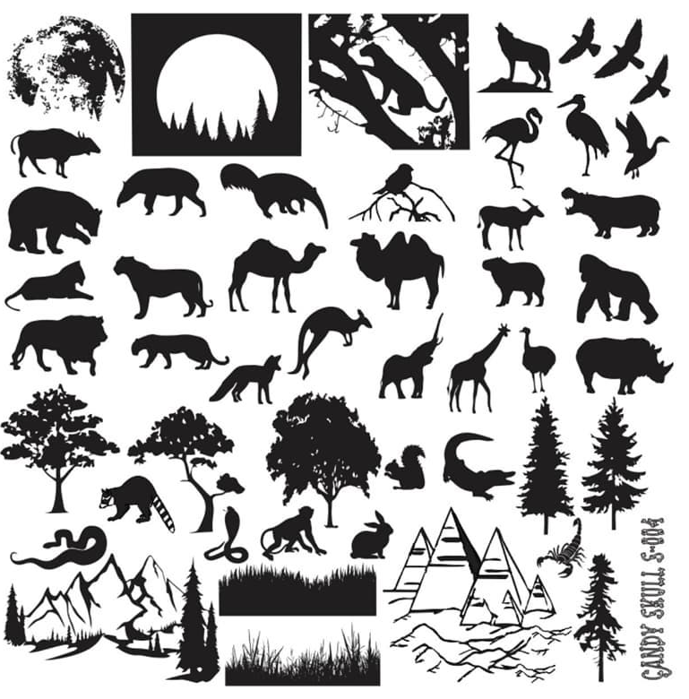 Candy Skull- Stamping Plates- S-004