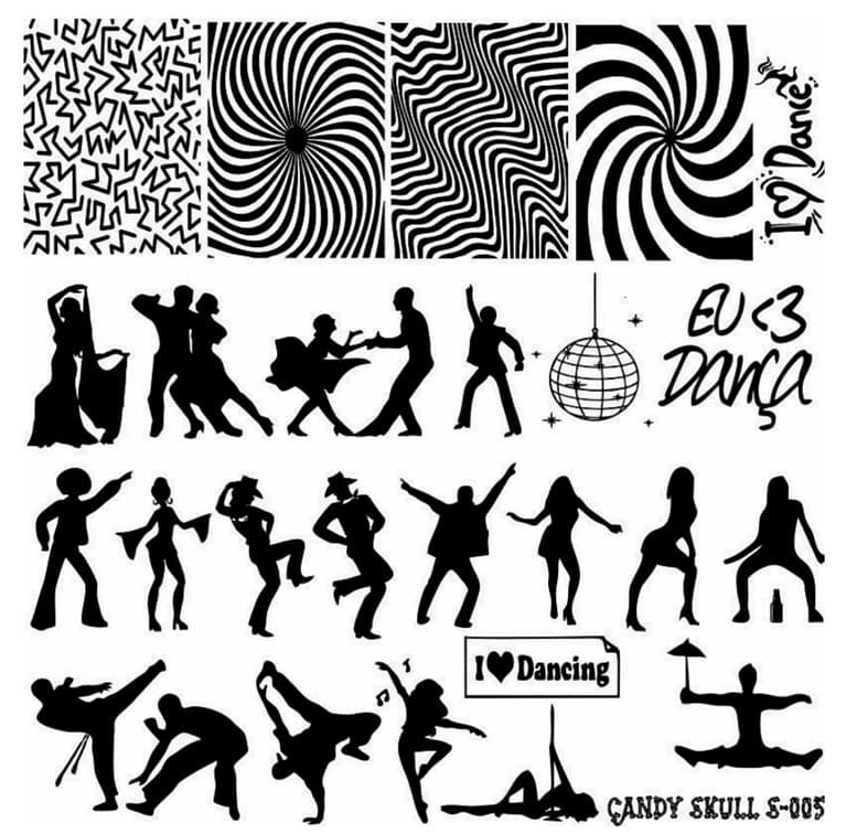 Candy Skull- Stamping Plates- S-005