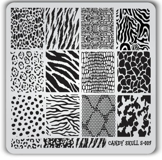Candy Skull- Stamping Plates- S-009