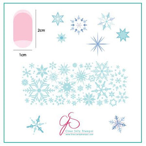 Clear Jelly Stamper- CjS-003- Snowflakes