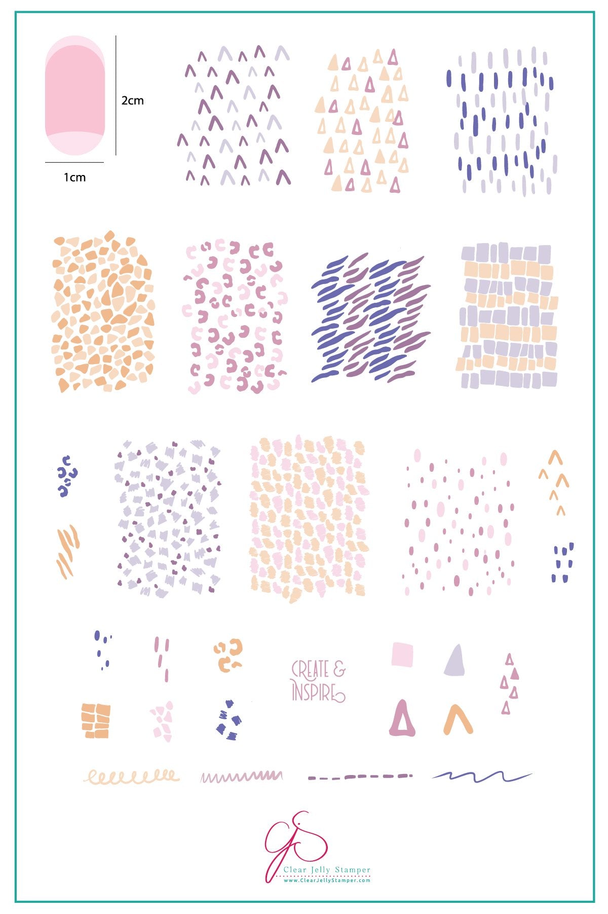 Clear Jelly Stamper- CjS-105- Whispers 1