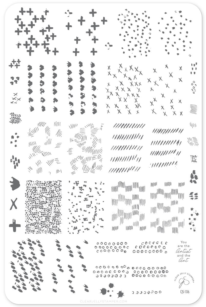 Clear Jelly Stamper- CjS-106- Whispers 2
