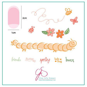 Clear Jelly Stamper- CjS-010- Baby Bugs & Bees