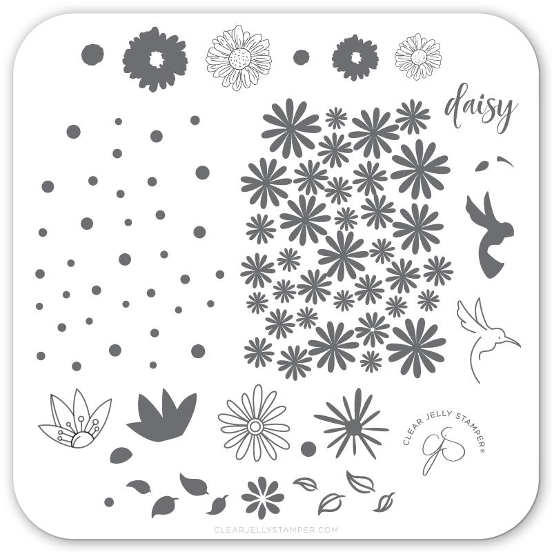 Clear Jelly Stamper- CjS-113- Daisy Do, Daisy Don't