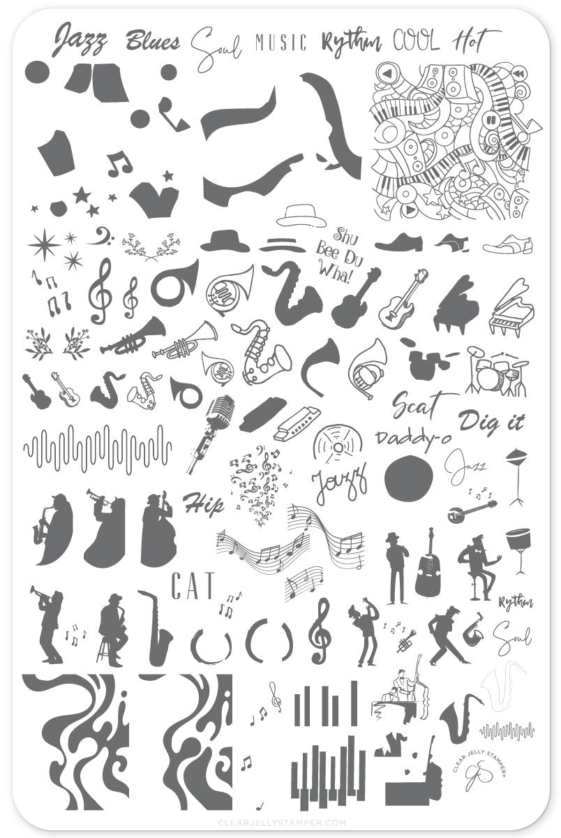 Clear Jelly Stamper- CjS-119- 5-6-7-8...