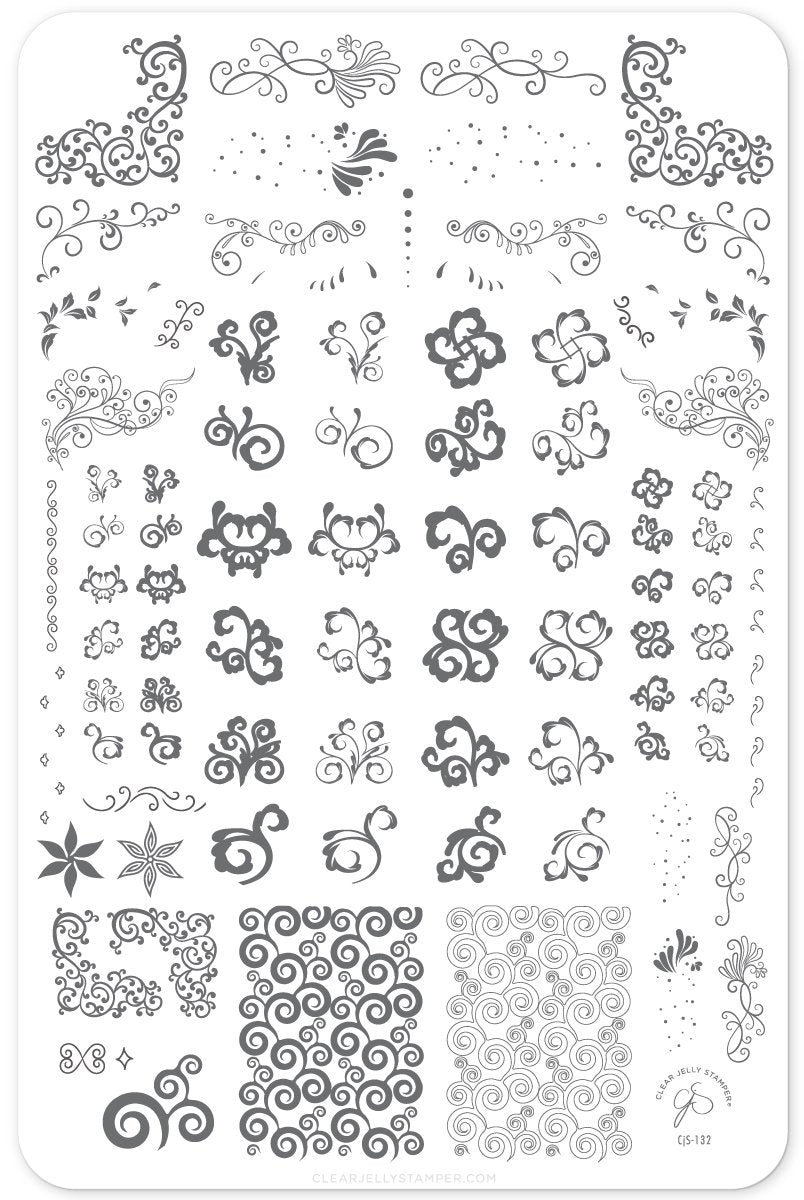 Clear Jelly Stamper- CjS-132- Put a Lil Swirl on it Part 1