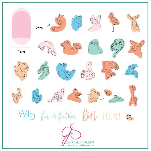Clear Jelly Stamper- CjS-139- Mod Life- Wildlife