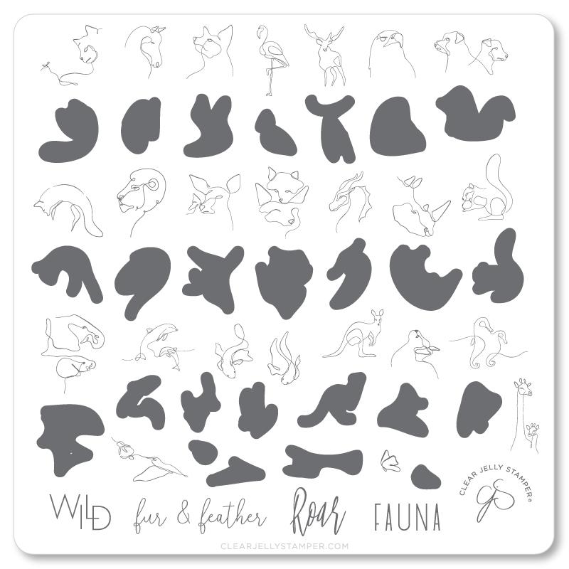 Clear Jelly Stamper- CjS-139- Mod Life- Wildlife