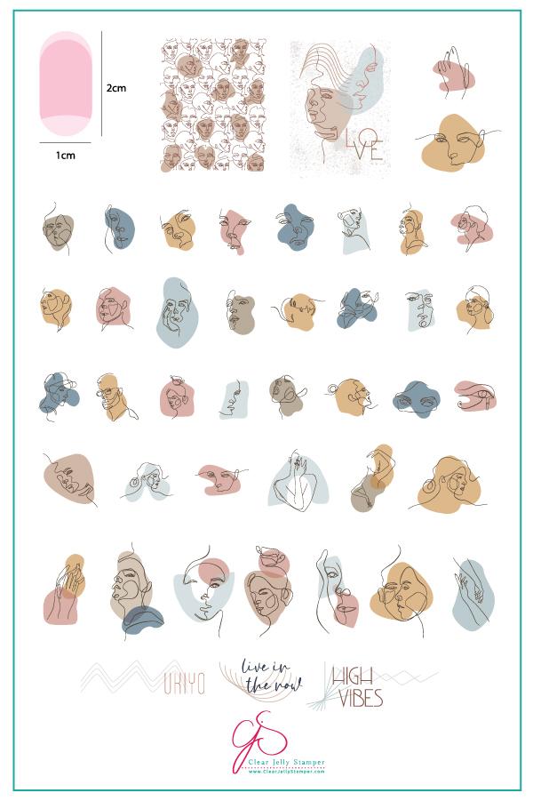 Clear Jelly Stamper- CjS-140- Mod Life- Human Form