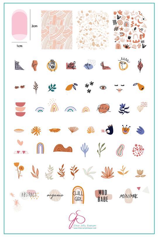 Clear Jelly Stamper- CjS-153- Mod Life Series- Minimalist