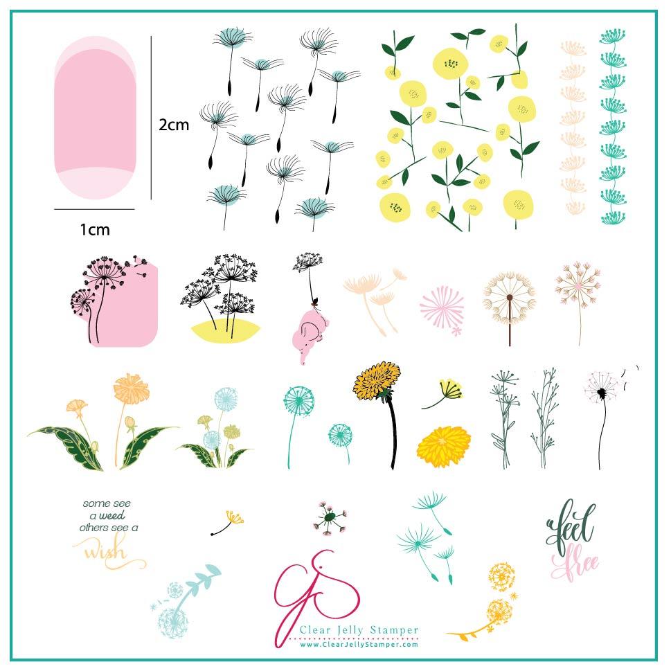 Clear Jelly Stamper- CjS-158- Feel Free