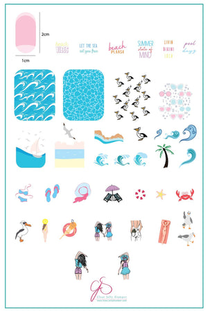 Clear Jelly Stamper- CjS-159- Beach Day