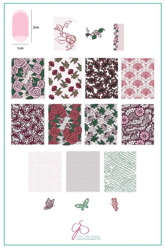 Clear Jelly Stamper- CjS-177- Just Add Lace