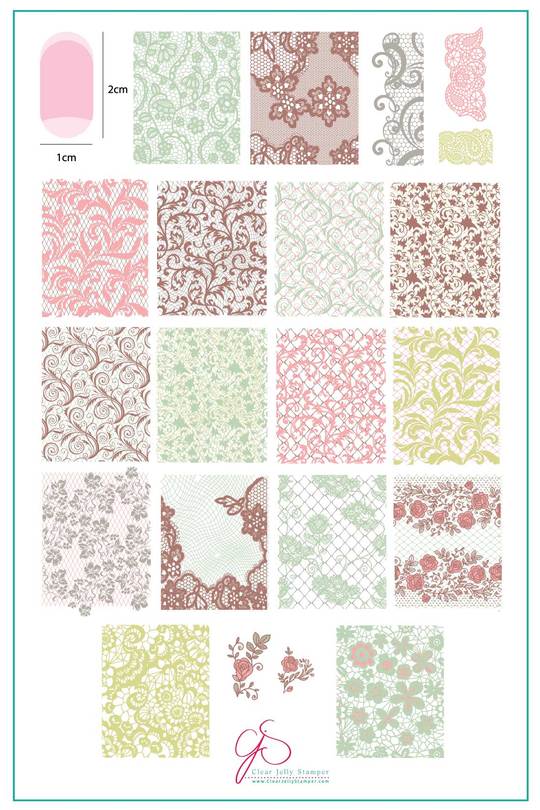 Clear Jelly Stamper- CjS-178- A Touch of Lace