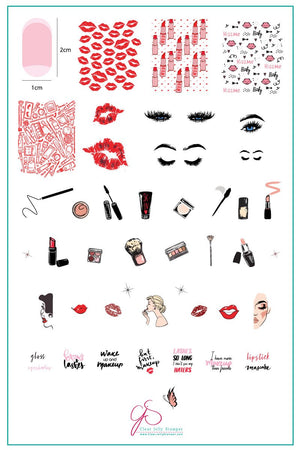 Clear Jelly Stamper- CjS-189- But First, Makeup