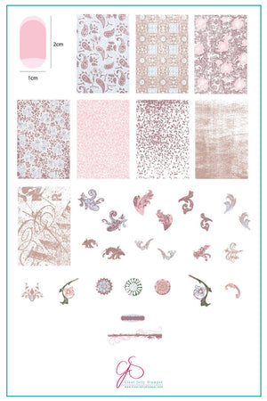 Clear Jelly Stamper- CjS-190- Grunge Series - Dainty