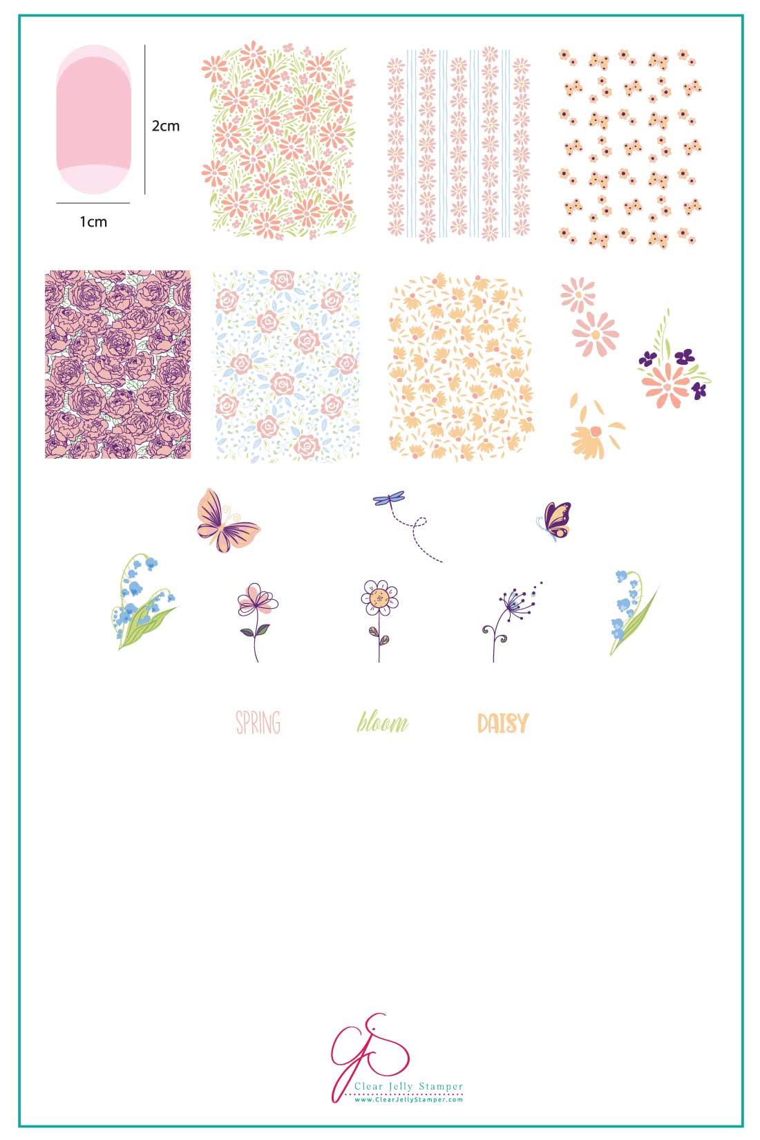 Clear Jelly Stamper- CjS-194- Spring Daisy