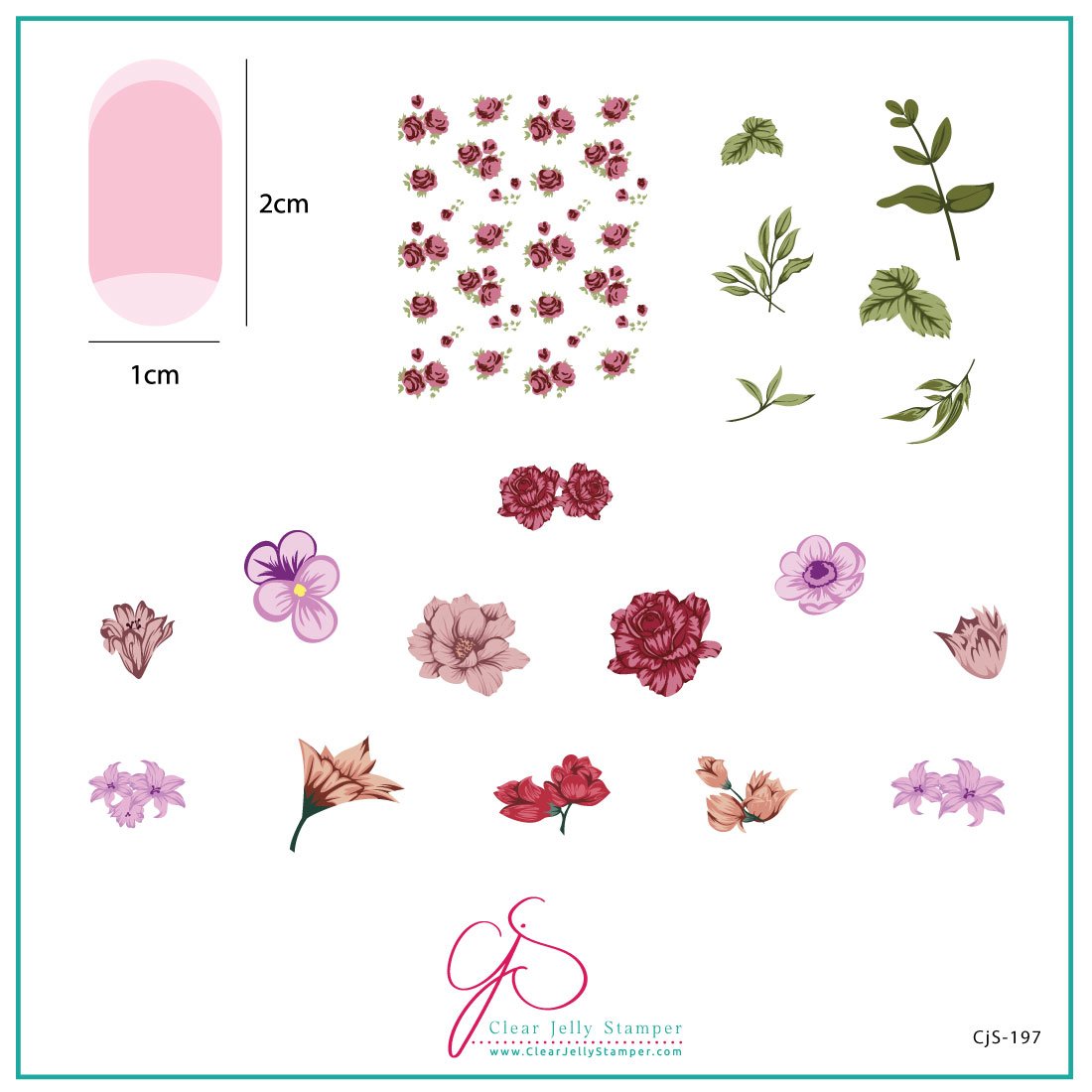 Clear Jelly Stamper- CjS-197- Itty Bitty Blooms