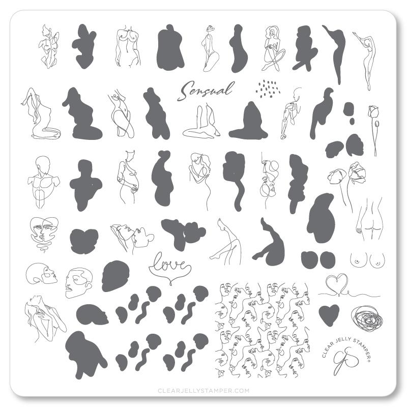 Clear Jelly Stamper- CjS-204- The Nude Series - Sensual