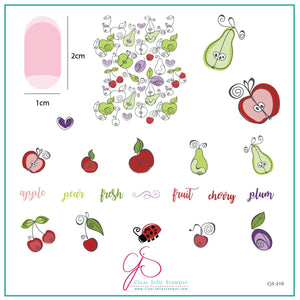 Clear Jelly Stamper- CjS-210- Fruit Cocktail Collection- Take Your Pick!