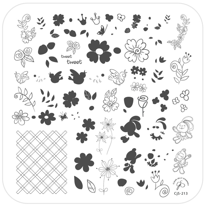 Clear Jelly Stamper- CjS-213- Spring Ballet