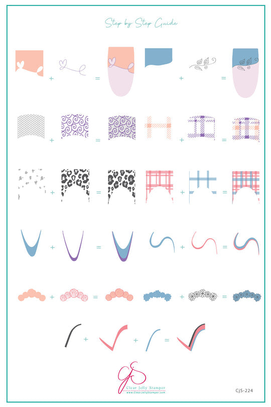 Clear Jelly Stamper- CjS-224- French Mani Mini