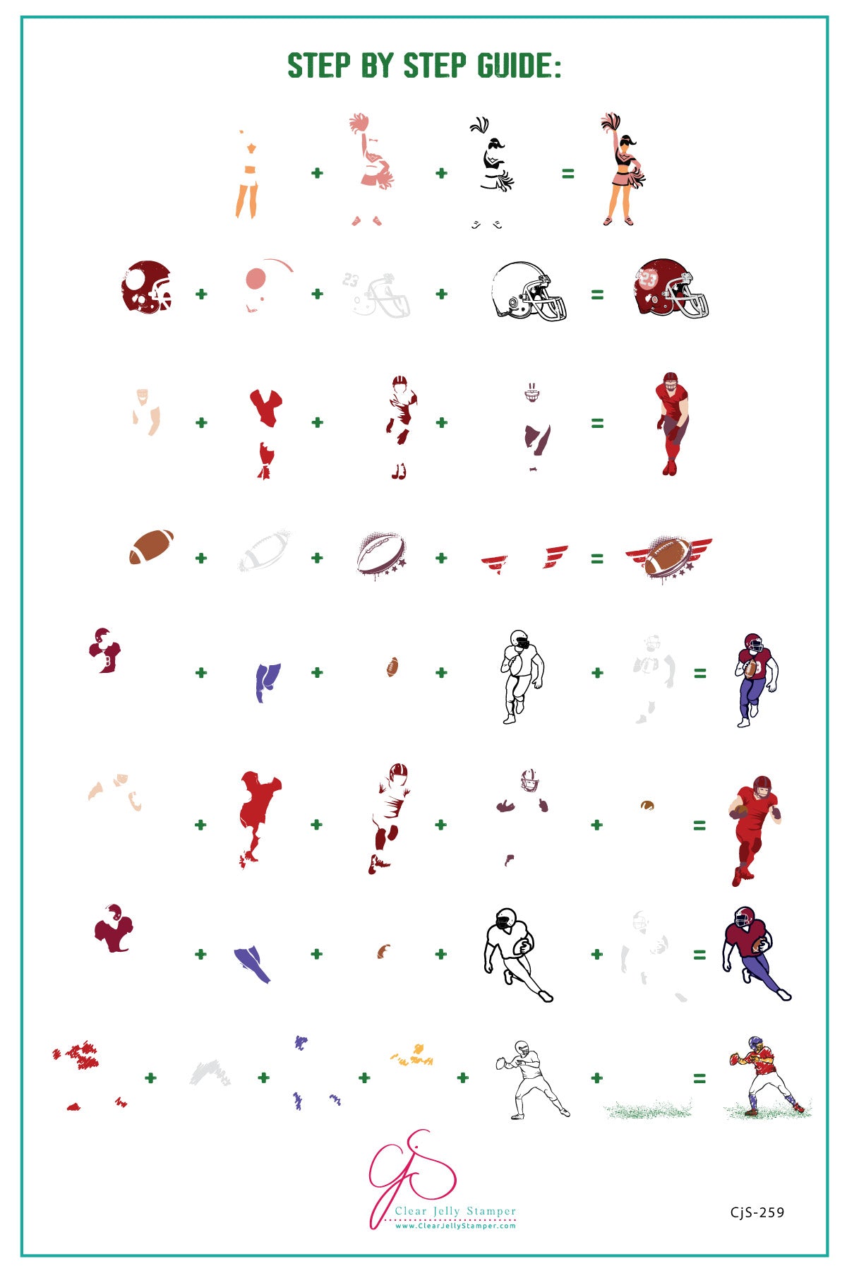 Clear Jelly Stamper- CjS-259- The Big Game