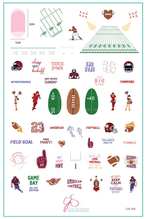 Clear Jelly Stamper- CjS-259- The Big Game