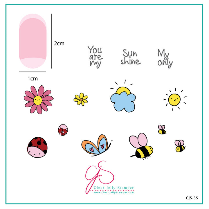 Clear Jelly Stamper- CjS-035- SunShine