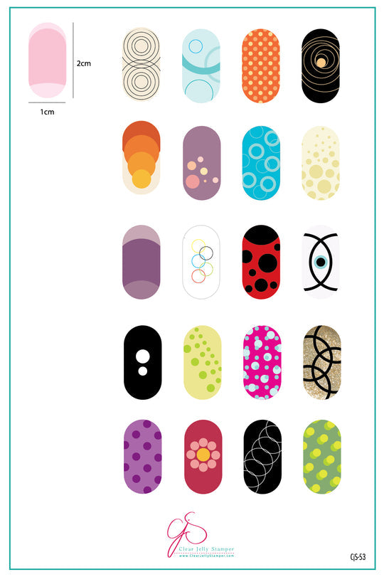 Clear Jelly Stamper- CjS-053- Circles