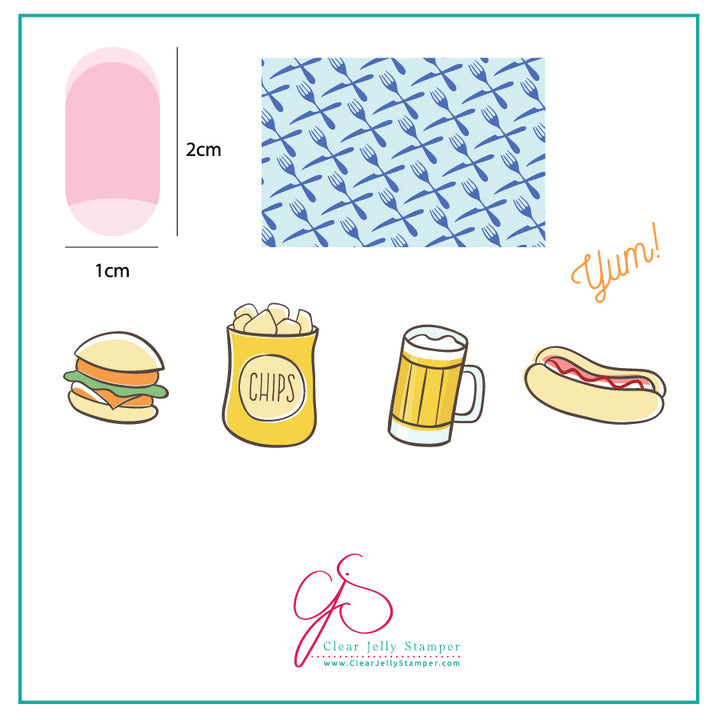 Clear Jelly Stamper- CjS-064- Order UP!