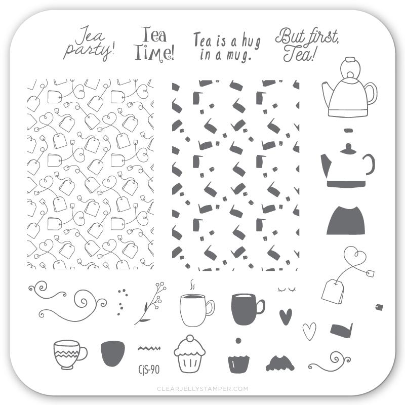 Clear Jelly Stamper- CjS-090- Steeped