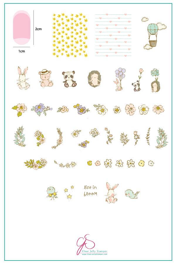 Clear Jelly Stamper- CjS-097- Life in Bloom