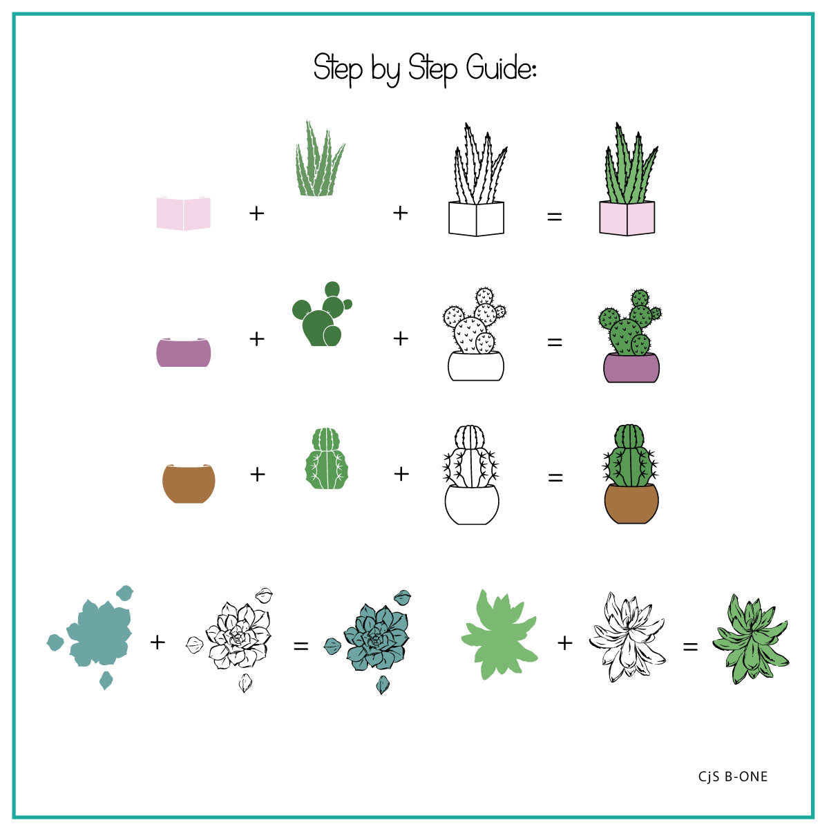 Clear Jelly Stamper- CJS B-ONE- Beginner 1