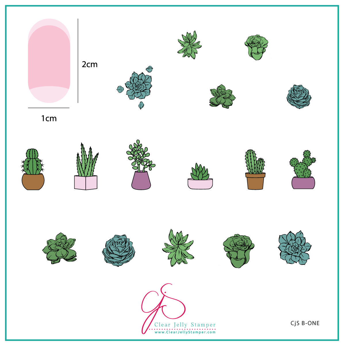 Clear Jelly Stamper- CJS B-ONE- Beginner 1