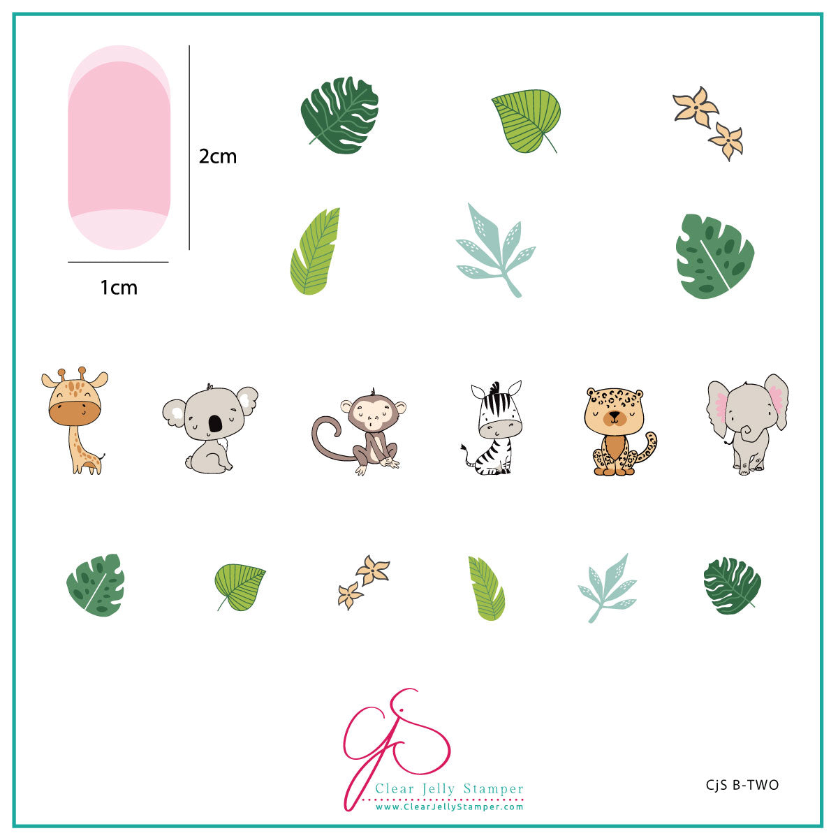 Clear Jelly Stamper- CJS B-TWO- Beginner 2