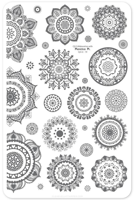 Clear Jelly Stamper- LC-19- Manisha's Mandalas