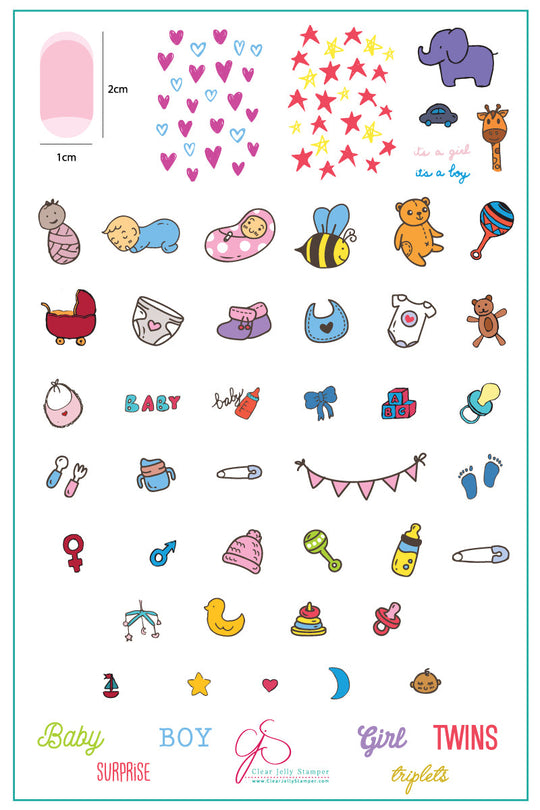 Clear Jelly Stamper- LC-29- Little Blessings