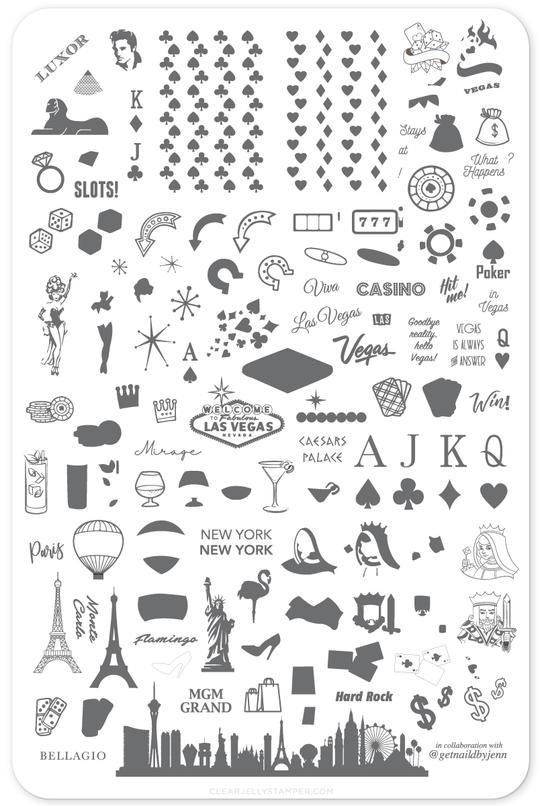 Clear Jelly Stamper- LC-47- Roll the Dice