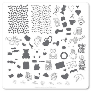 Clear Jelly Stamper- V-23- Sweets & Treats