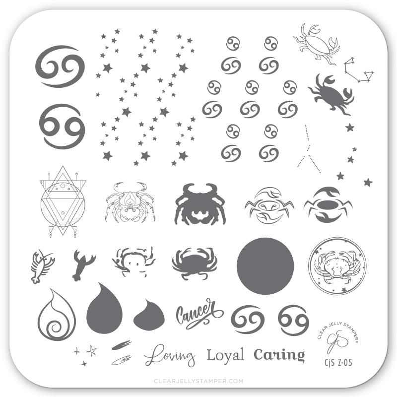 Clear Jelly Stamper- Z-05- Cancer