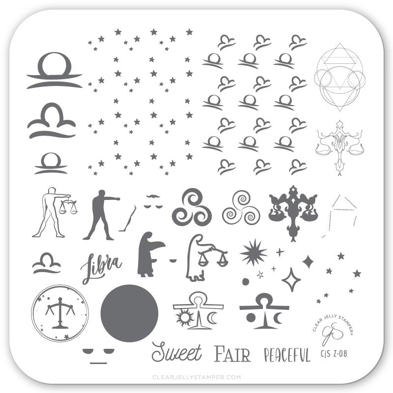 Clear Jelly Stamper- Z-08- Libra