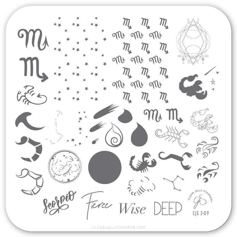 Clear Jelly Stamper- Z-09- Scorpio