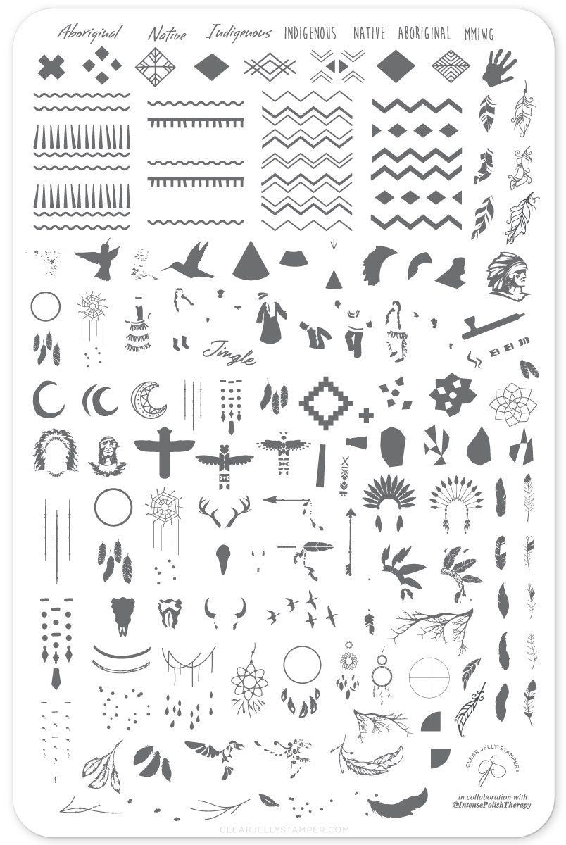 Clear Jelly Stamper- LC-06- Idle No More