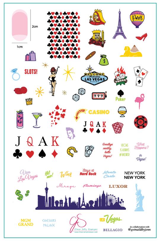 Clear Jelly Stamper- LC-47- Roll the Dice
