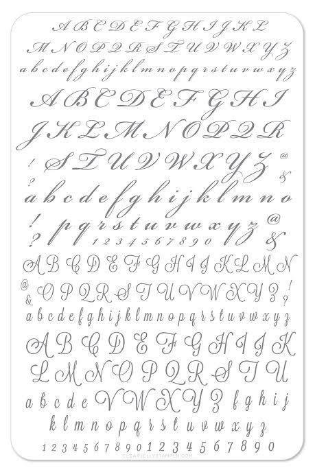 Clear Jelly Stamper- CjS-041- Alphabet Script
