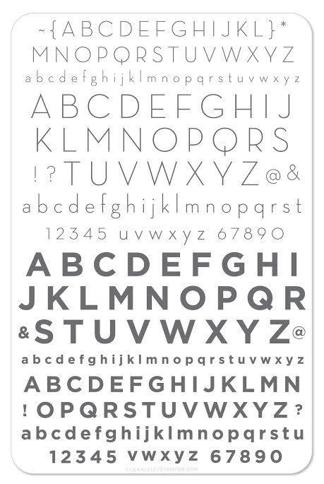 Clear Jelly Stamper- CjS-042- Alphabet Modern