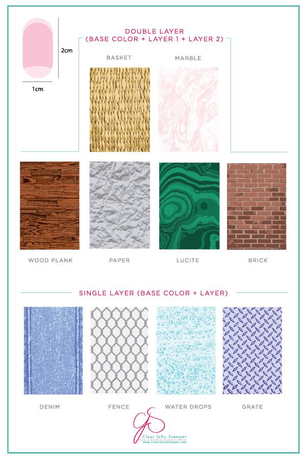 Clear Jelly Stamper- CjS-078- Urban Textures