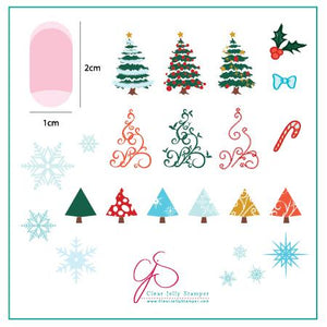 Clear Jelly Stamper- C-01- Christmas Tree