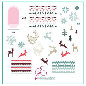 Clear Jelly Stamper- C-02- Christmas Sweater